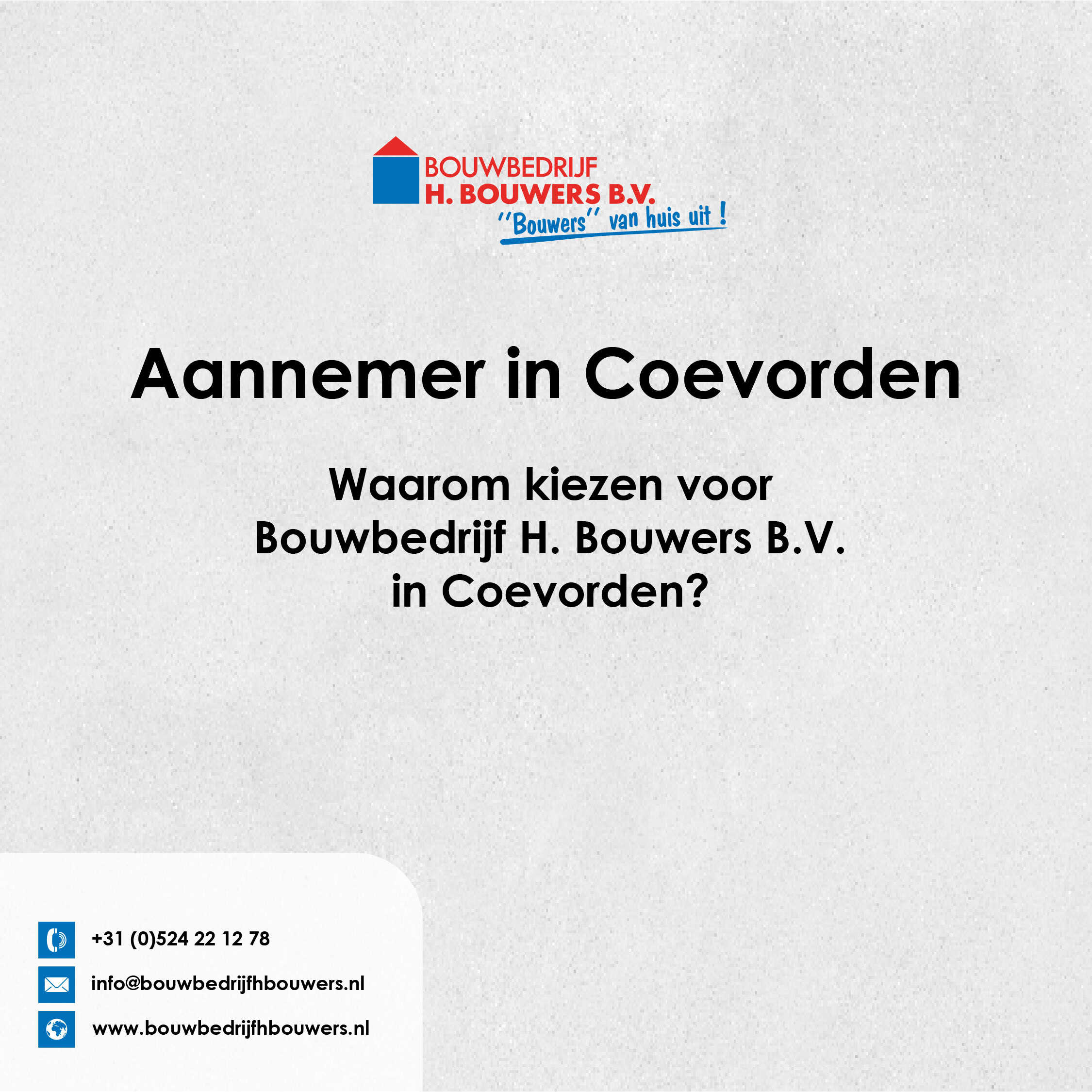 Aannemer in Coevorden