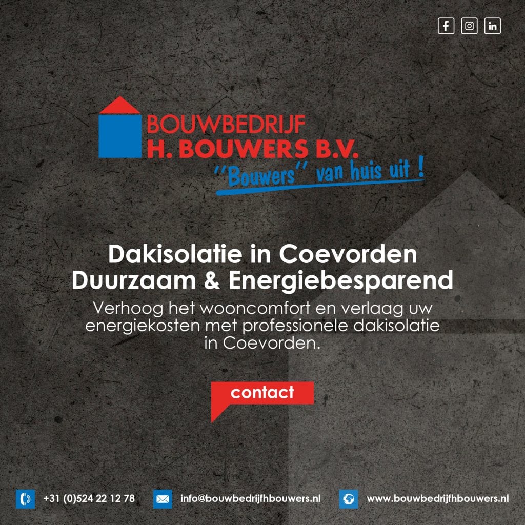 Dakisolatie in Coevorden