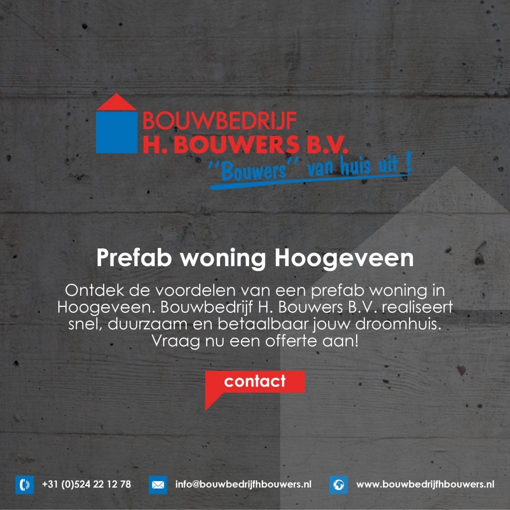 Prefab woning Hoogeveen