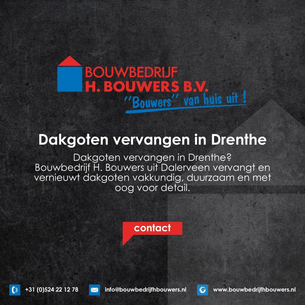 Dakgoten vervangen in Drenthe