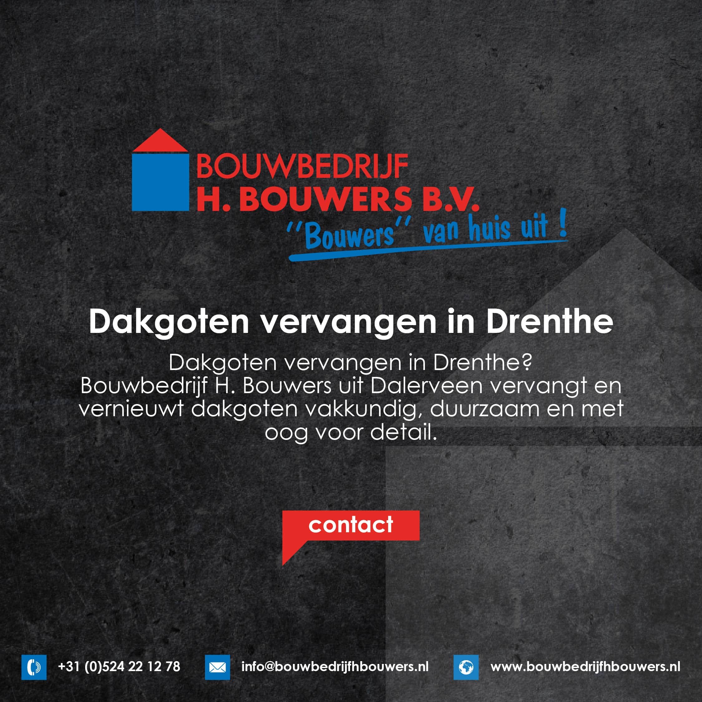 Dakgoten vervangen in Drenthe