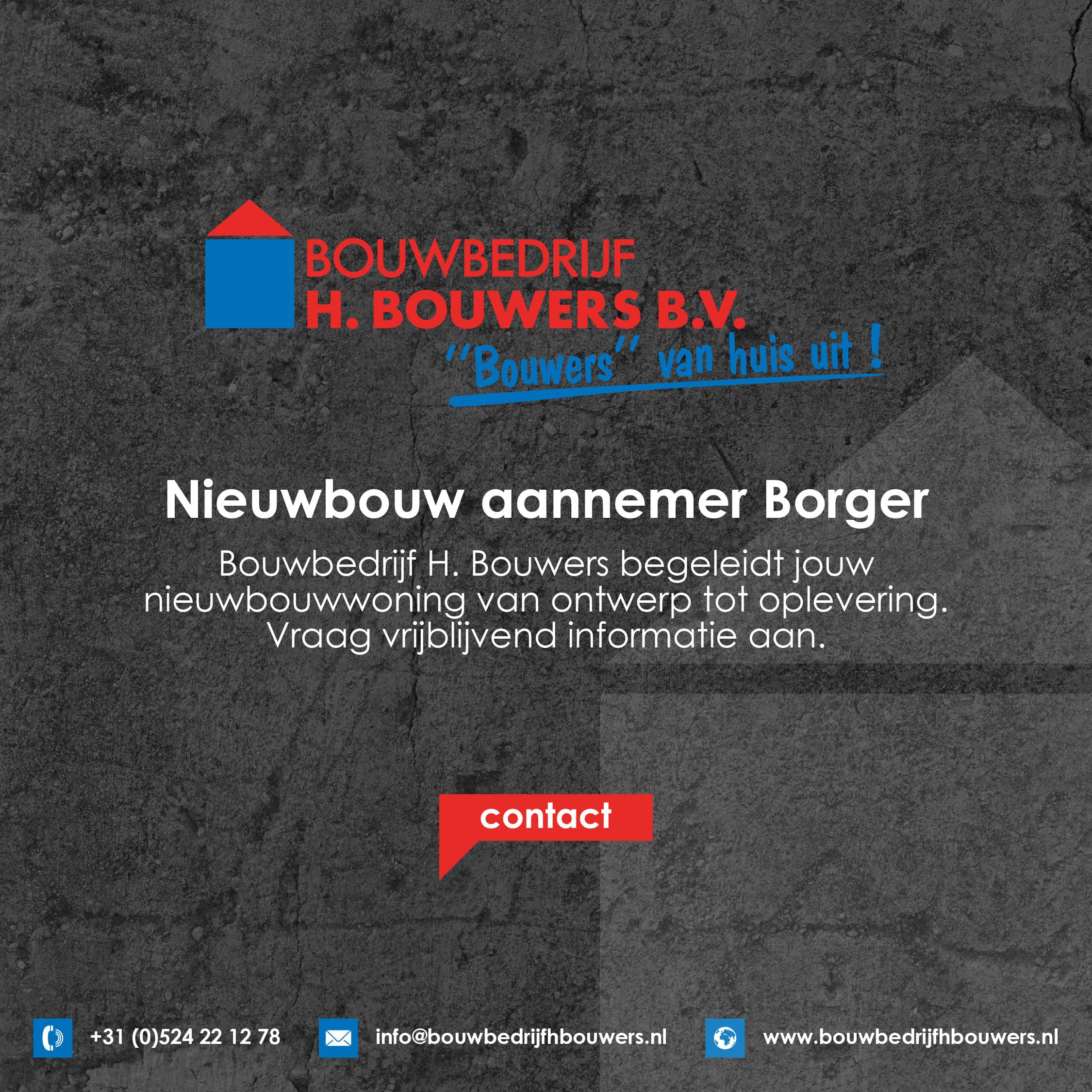 Nieuwbouw aannemer Borger